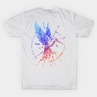 Geometric Hand Drawn Hummingbird T-Shirt